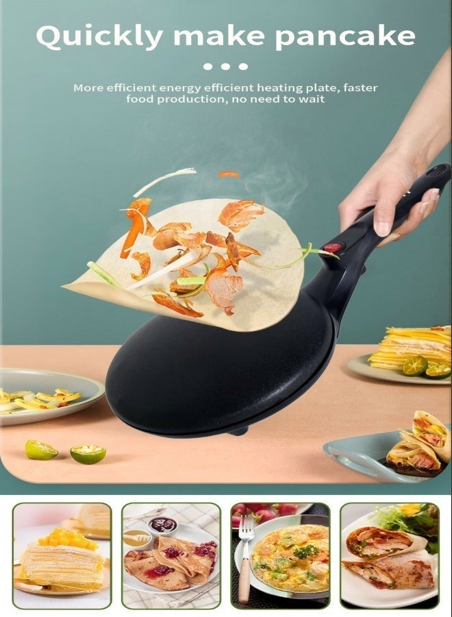 sokany Pancake Maker Portable Electric Pancake Maker  - Fast and Energy-Saving - Makes All Kinds of Pancakes - Non-stick Pan- 20cm Electric Pancake Maker with Batter Spreader - Image 2